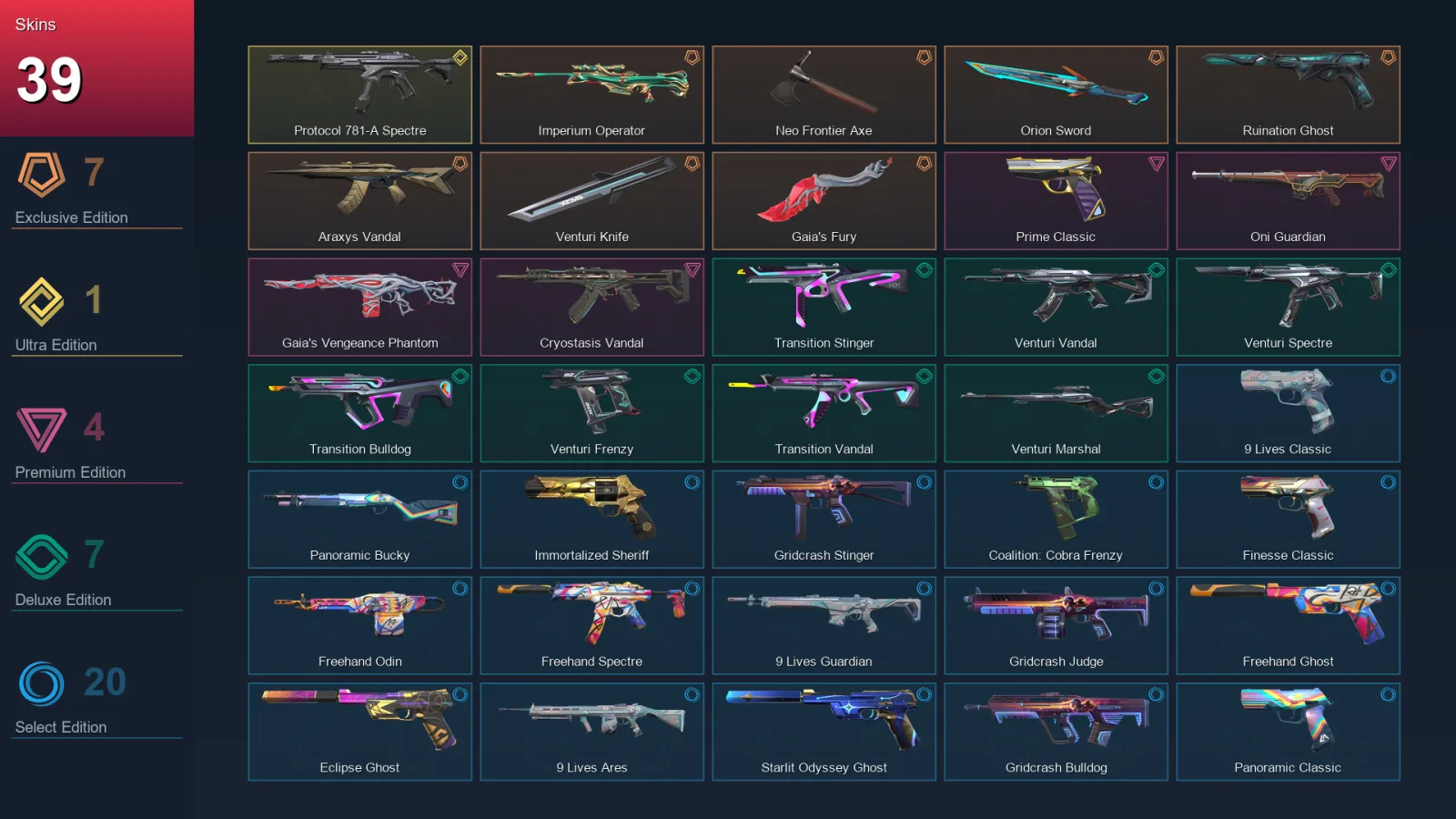 EU | Lv164 | Unranked | 39 Skin | 24 Agent | 70 Buddy — Valorant account