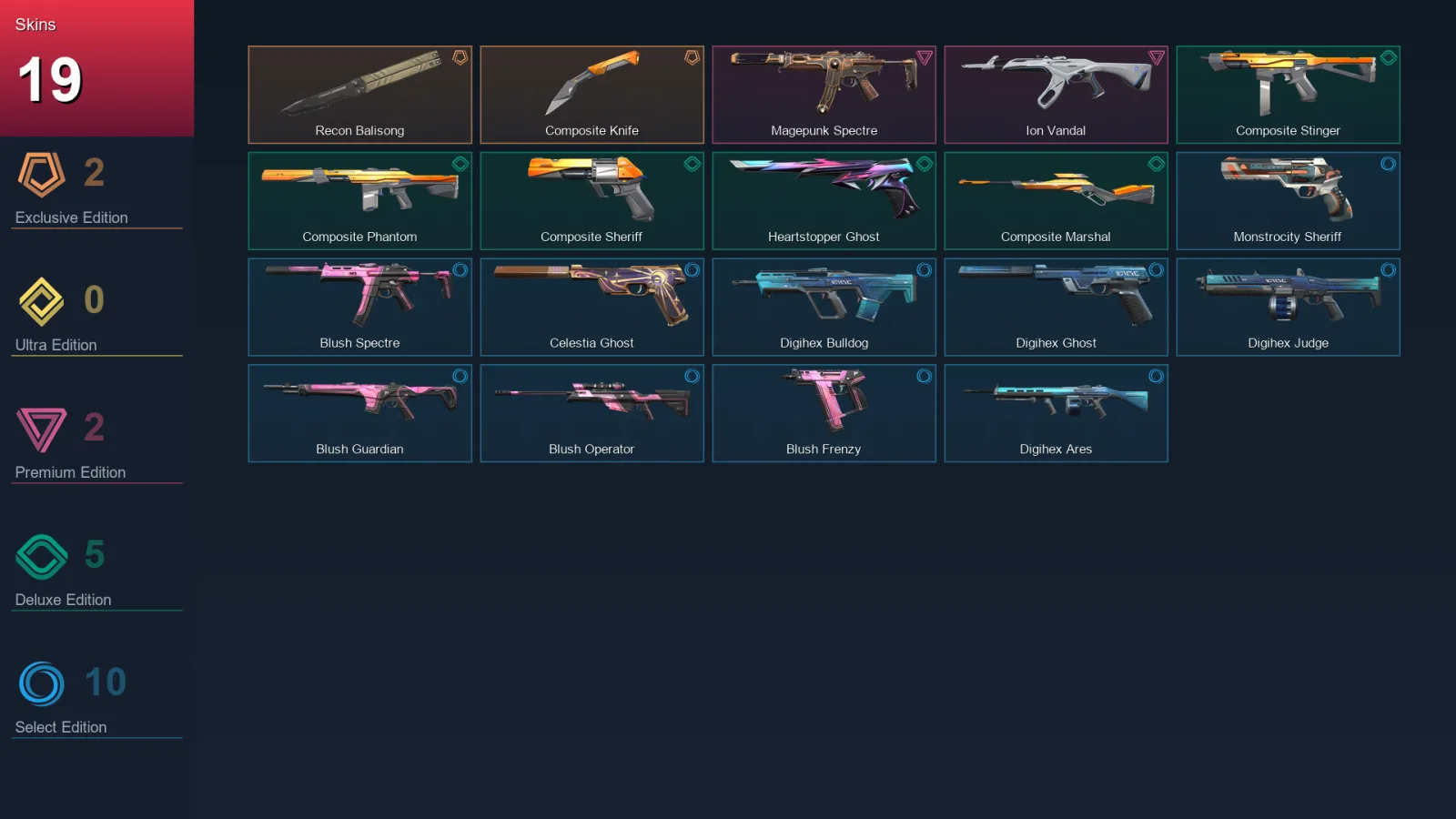 EU | Lv93 | Unranked | 19 Skin | 28 Agent | 37 Buddy — Valorant account