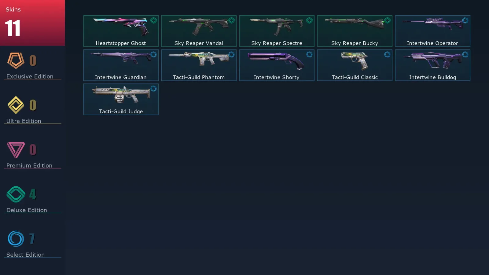 [Valorant] | EU | Level 40 | Platinum 2 | 15 Agents | 11 Skins