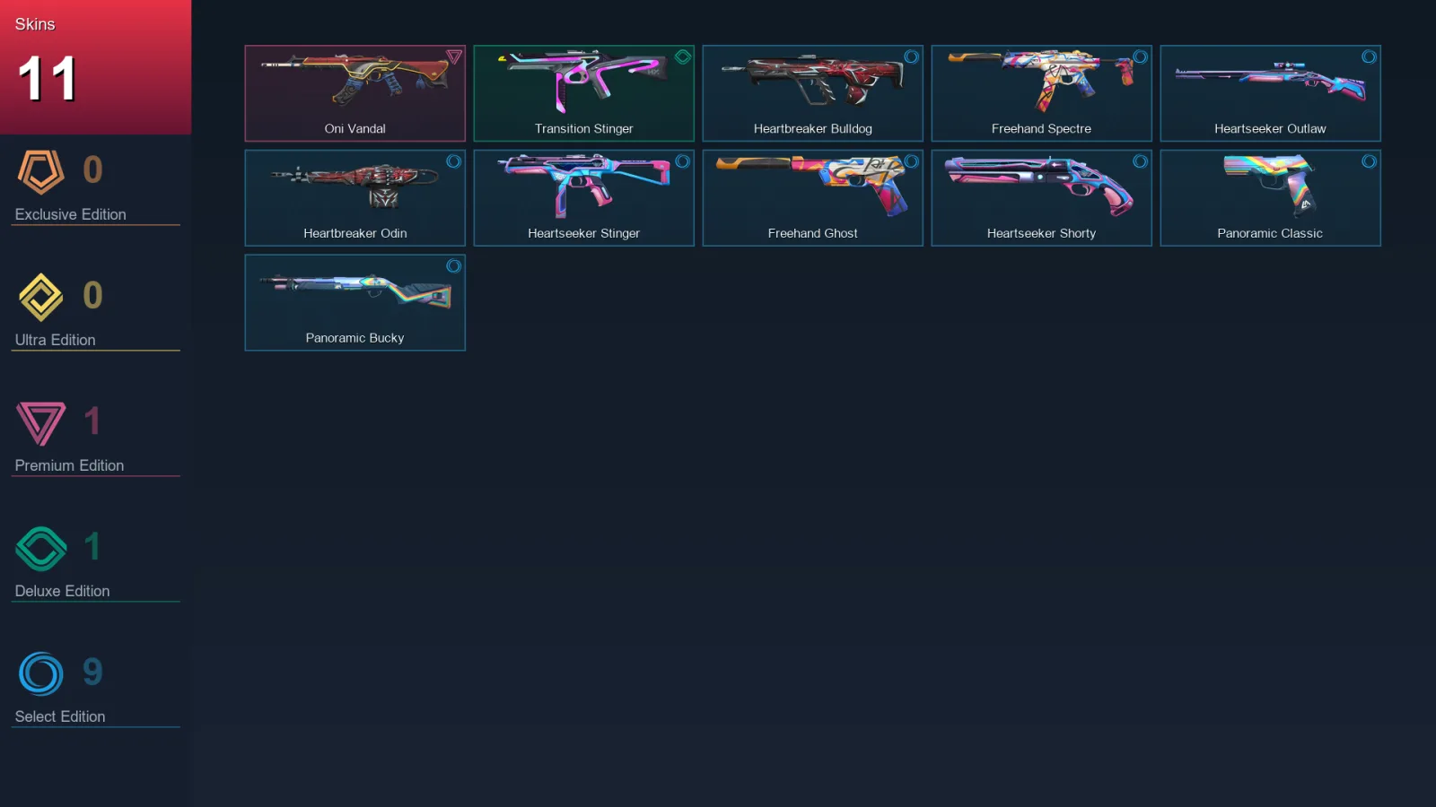 NA | Lv23 | Unranked | 11 Skin | 9 Agent | 12 Buddy — Valorant account
