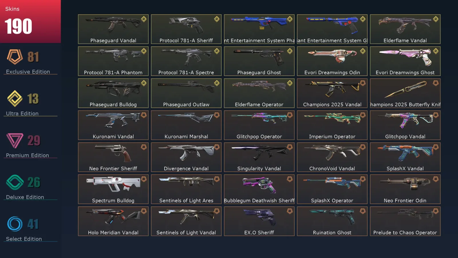 [Valorant] | EU | Level 91 | 28 Agents | 190 Skins — Valorant account