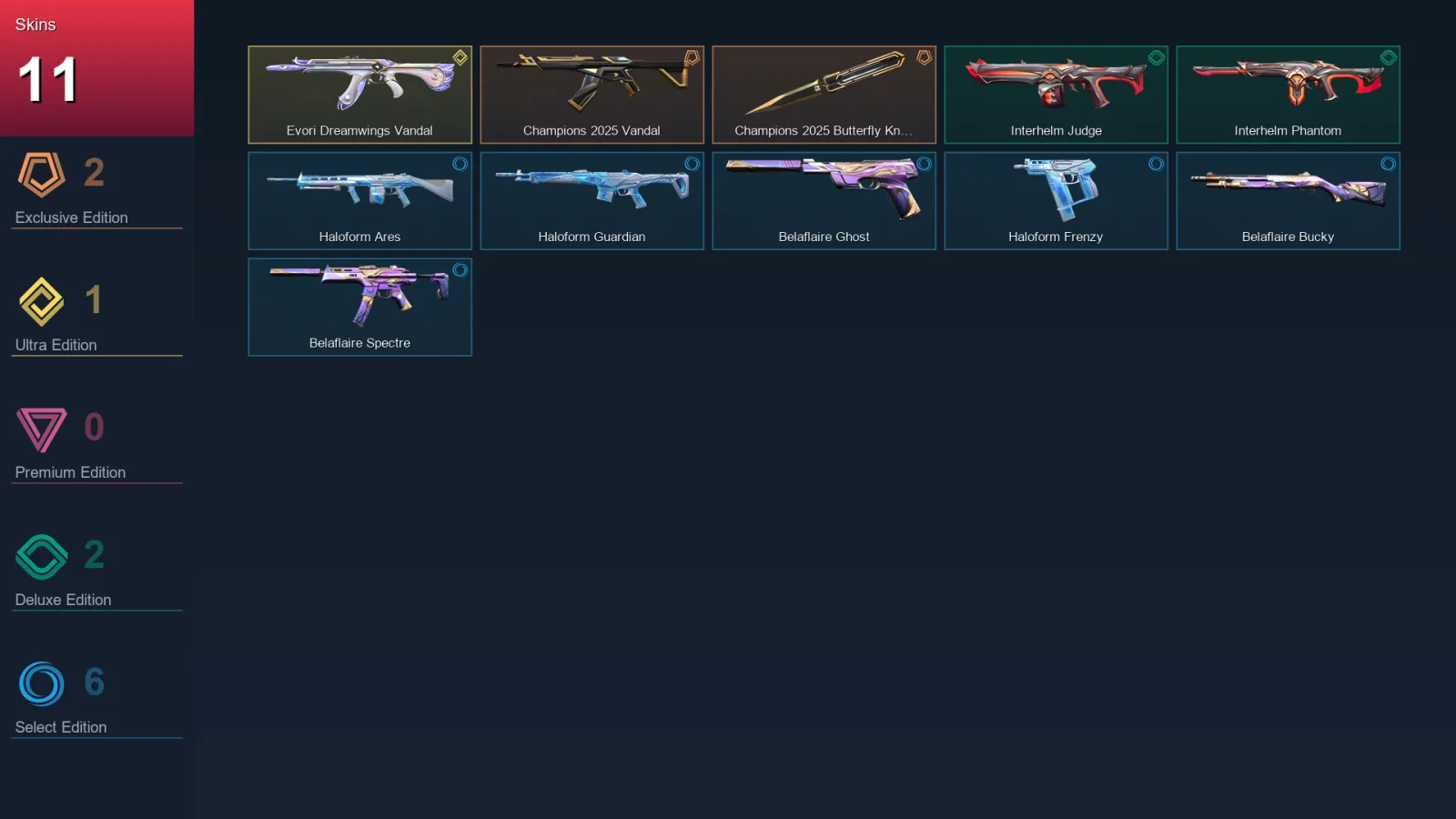 EU | Lv32 | Unranked | 11 Skin | 13 Agent | 21 Buddy