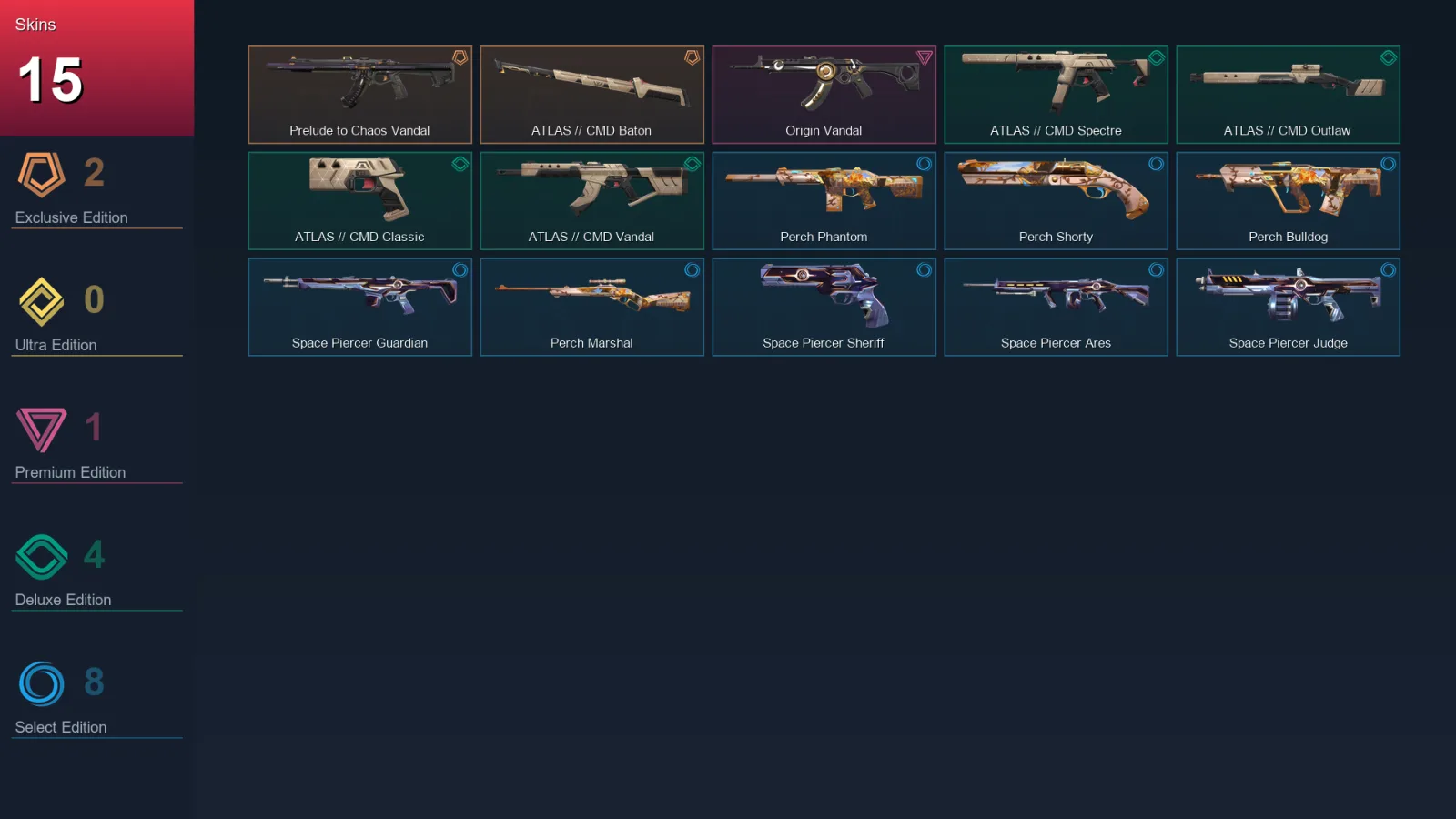 EU | Lv31 | Unranked | 15 Skin | 10 Agent | 16 Buddy