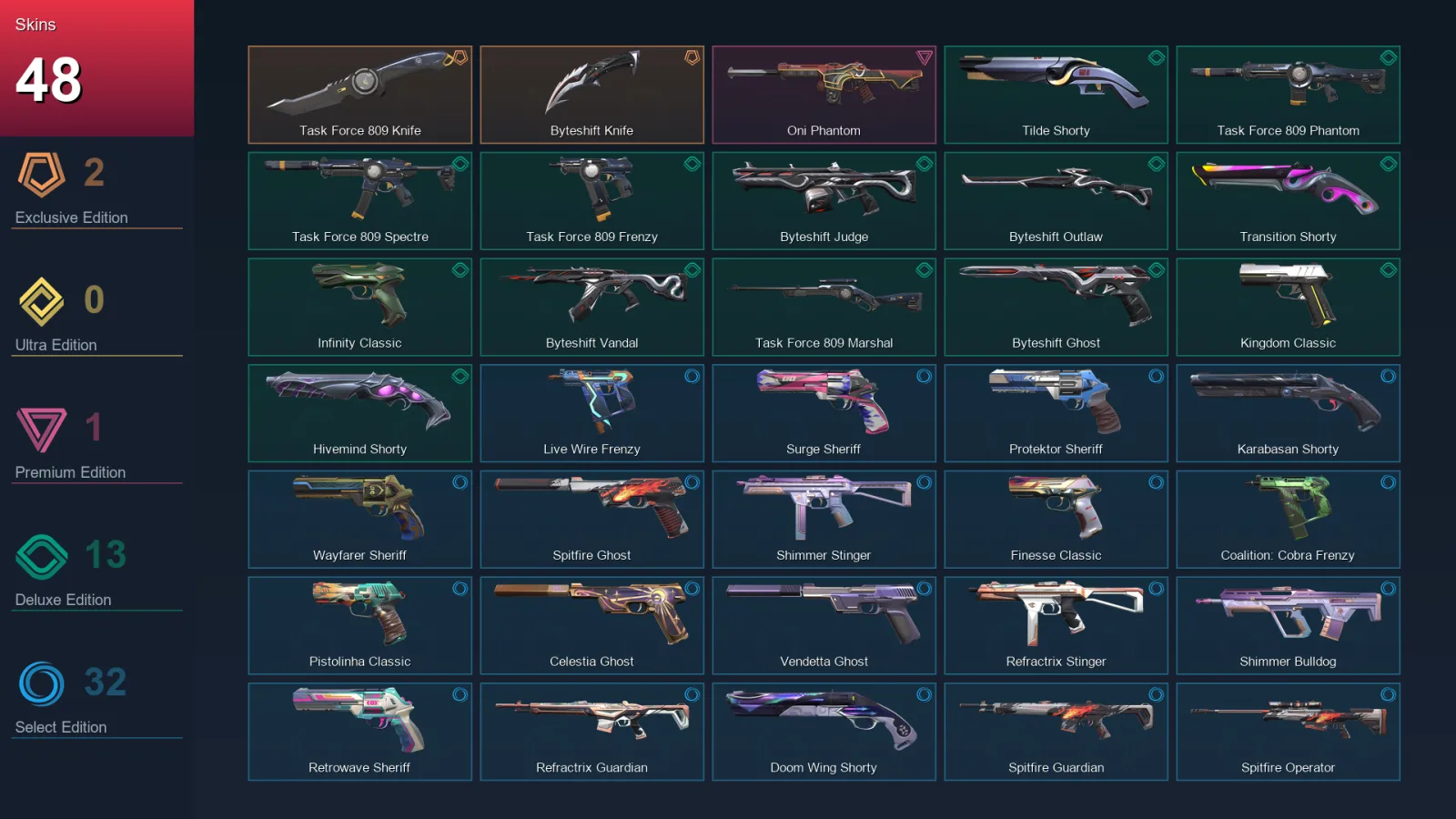 AP | Lv328 | Unranked | 48 Skin | 27 Agent | 137 Buddy — Valorant account