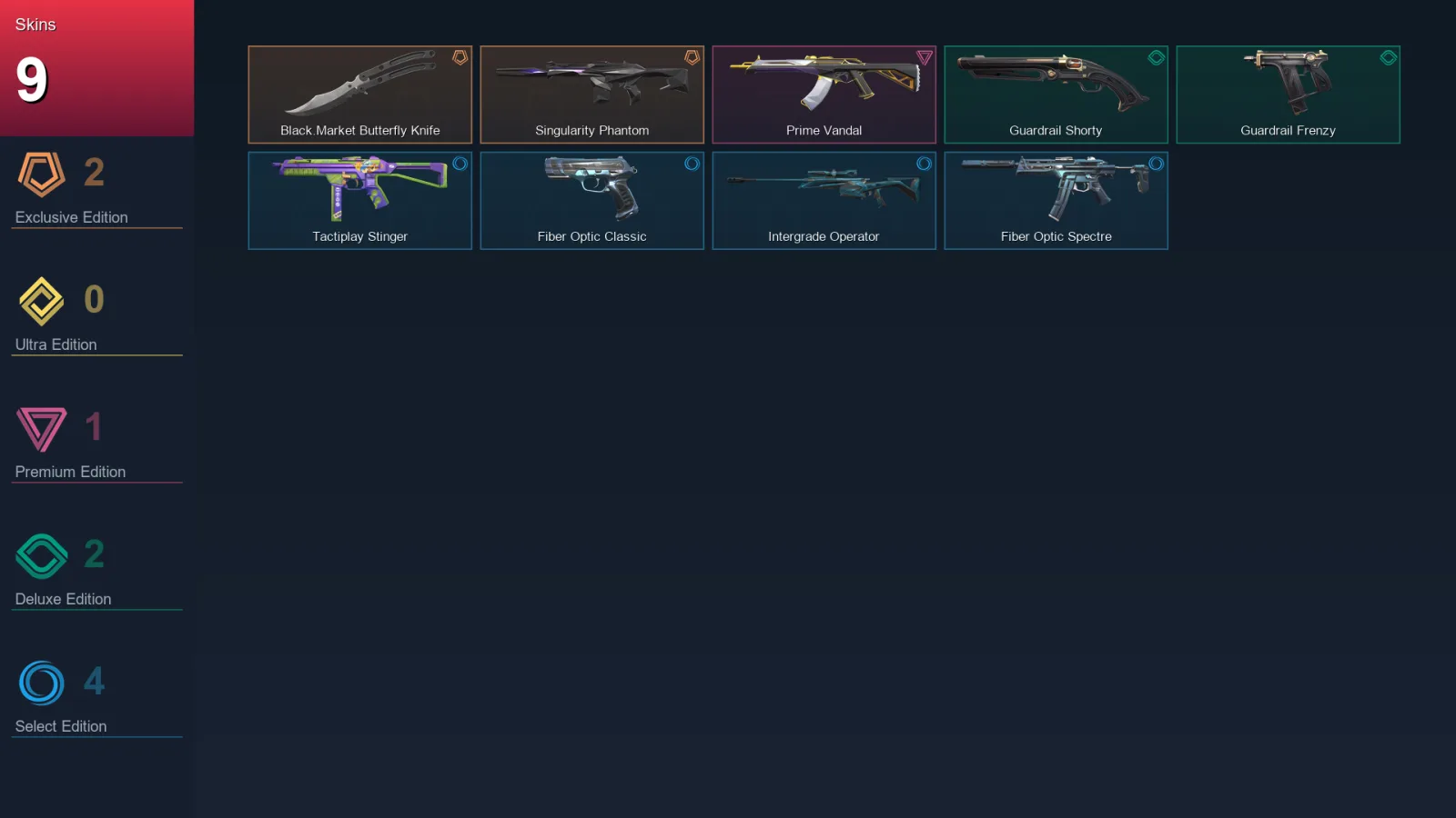 AP | Lv39 | Unranked | 9 Skin | 14 Agent | 19 Buddy