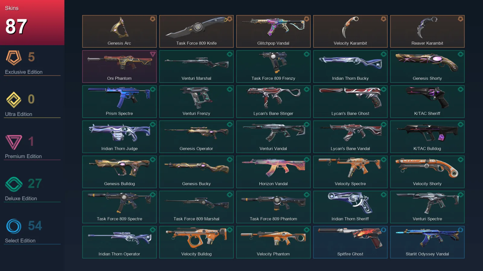 AP | Lv149 | Unranked | 87 Skin | 23 Agent | 90 Buddy — Valorant account