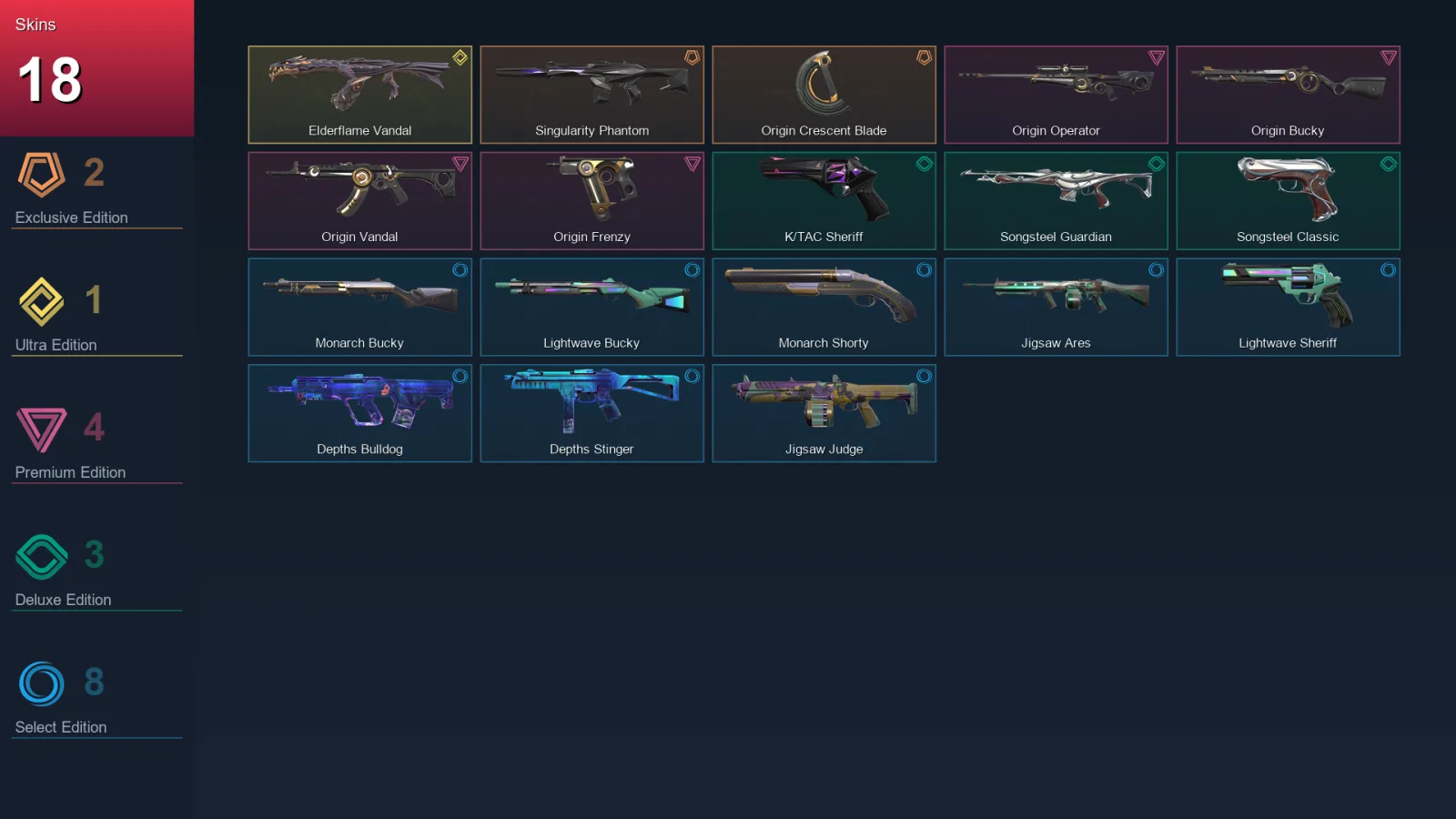 AP | Lv17 | Unranked | 18 Skin | 8 Agent | 10 Buddy — Valorant account