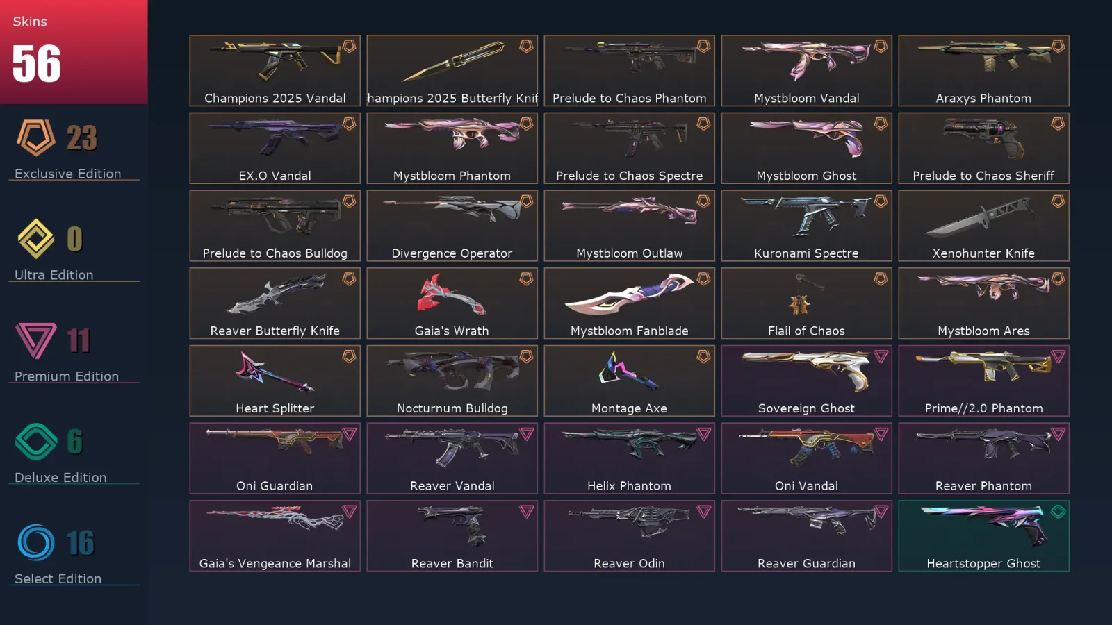 [Valorant] | EU | Level 67 | 19 Agents | 56 Skins — Valorant account