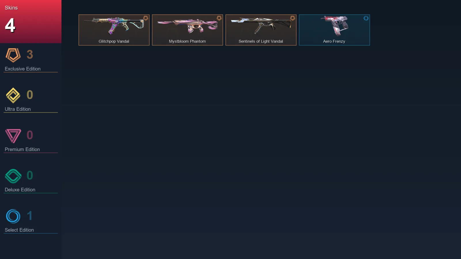 EU | Lv87 | Unranked | 4 Skin | 25 Agent | 37 Buddy