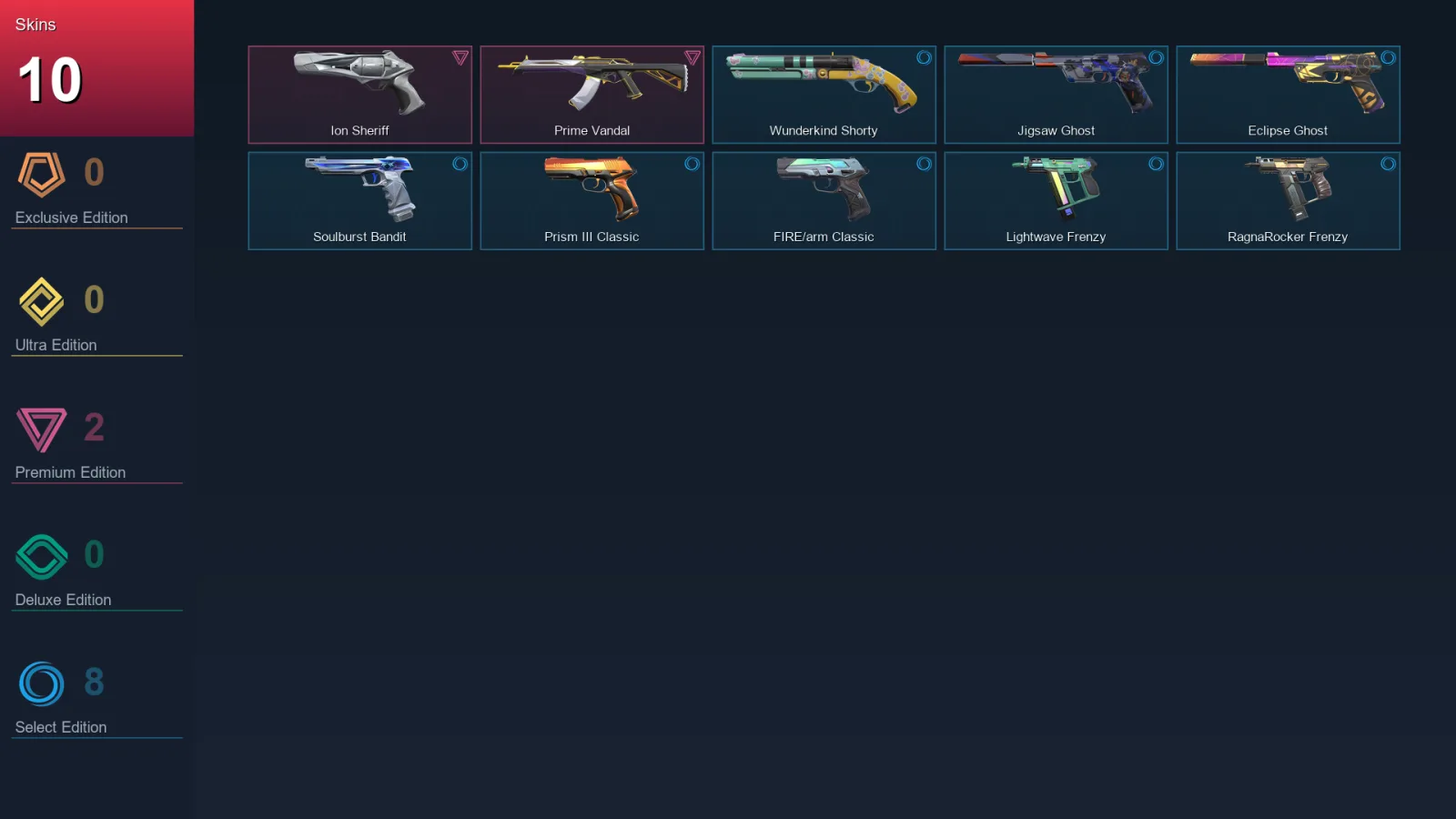 AP | Lv135 | Unranked | 10 Skin | 29 Agent | 63 Buddy