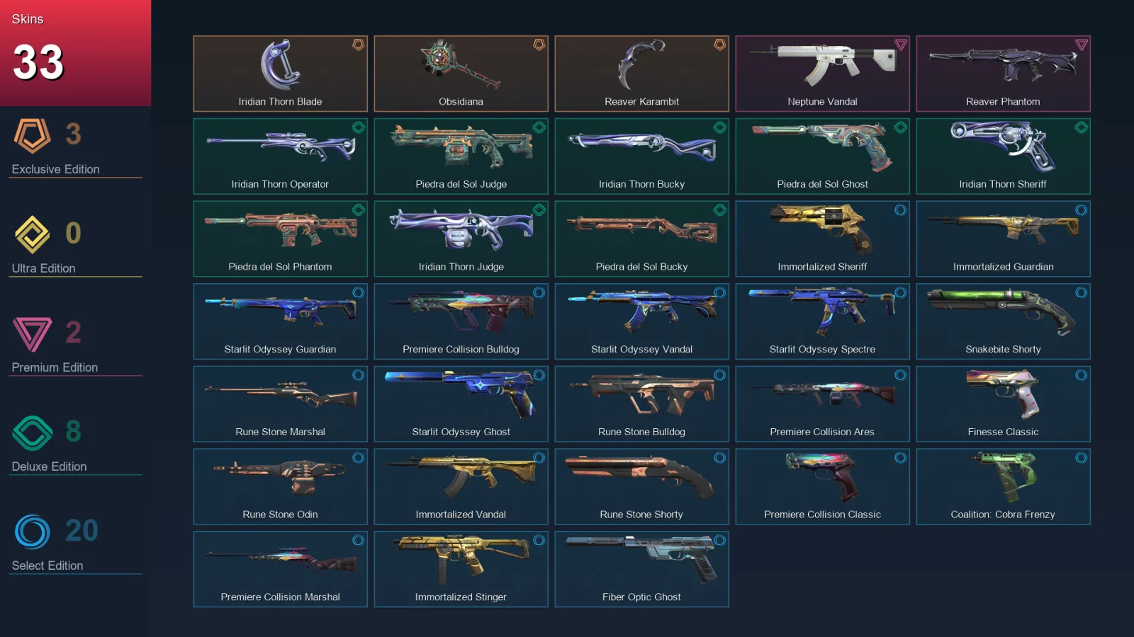 EU | Lv103 | Unranked | 33 Skin | 24 Agent | 43 Buddy