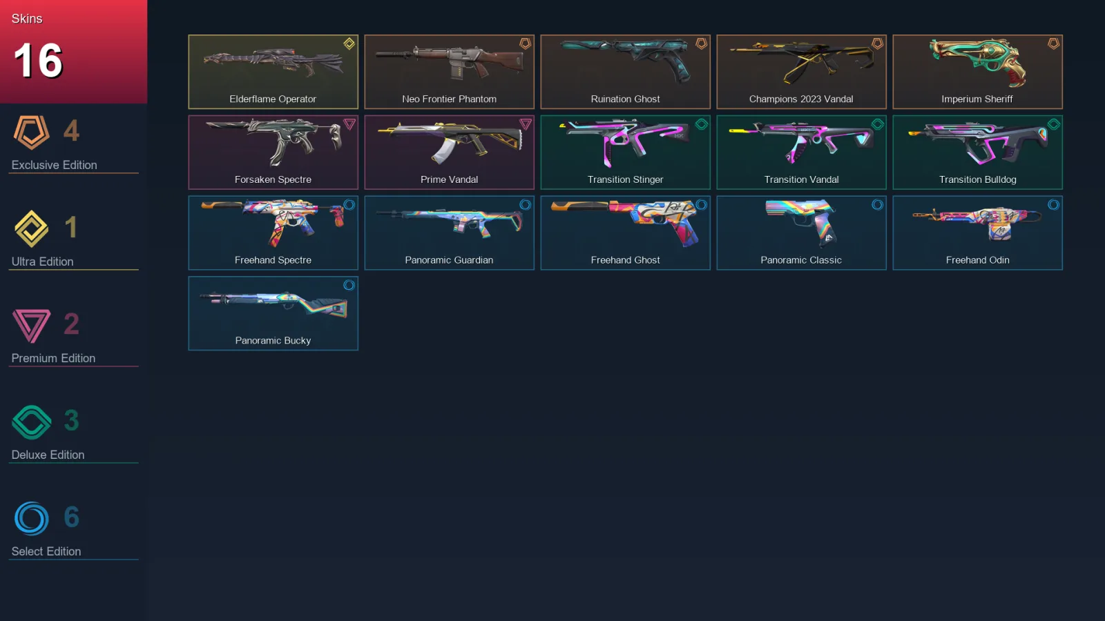 LA | Lv60 | Unranked | 16 Skin | 20 Agent | 31 Buddy