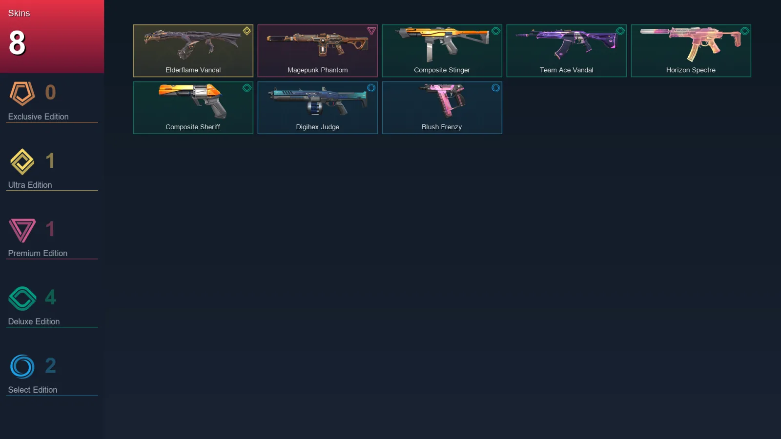 EU | Lv23 | Unranked | 8 Skin | 8 Agent | 10 Buddy — Valorant account