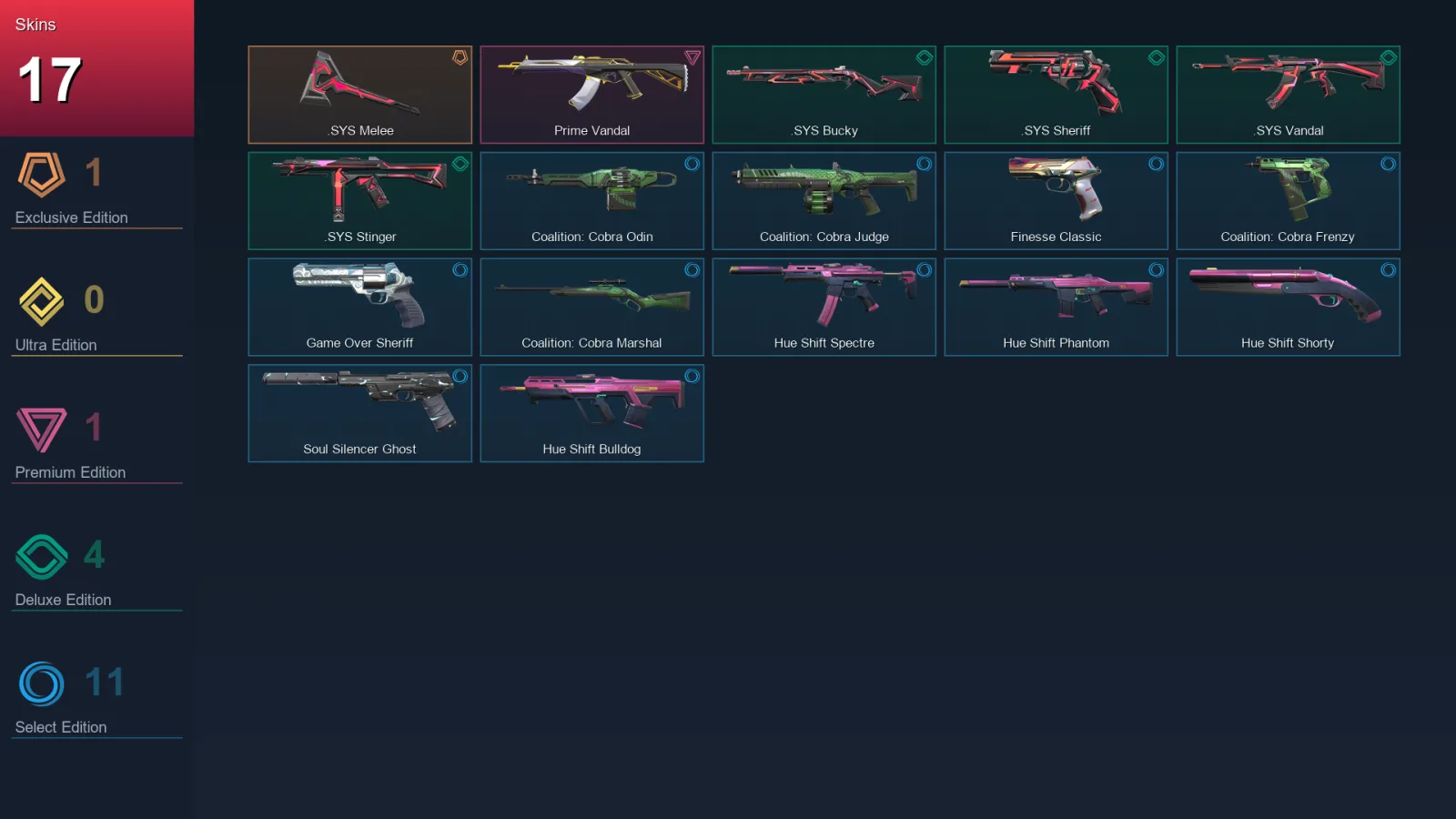 EU | Lv82 | Unranked | 17 Skin | 17 Agent | 51 Buddy — Valorant account