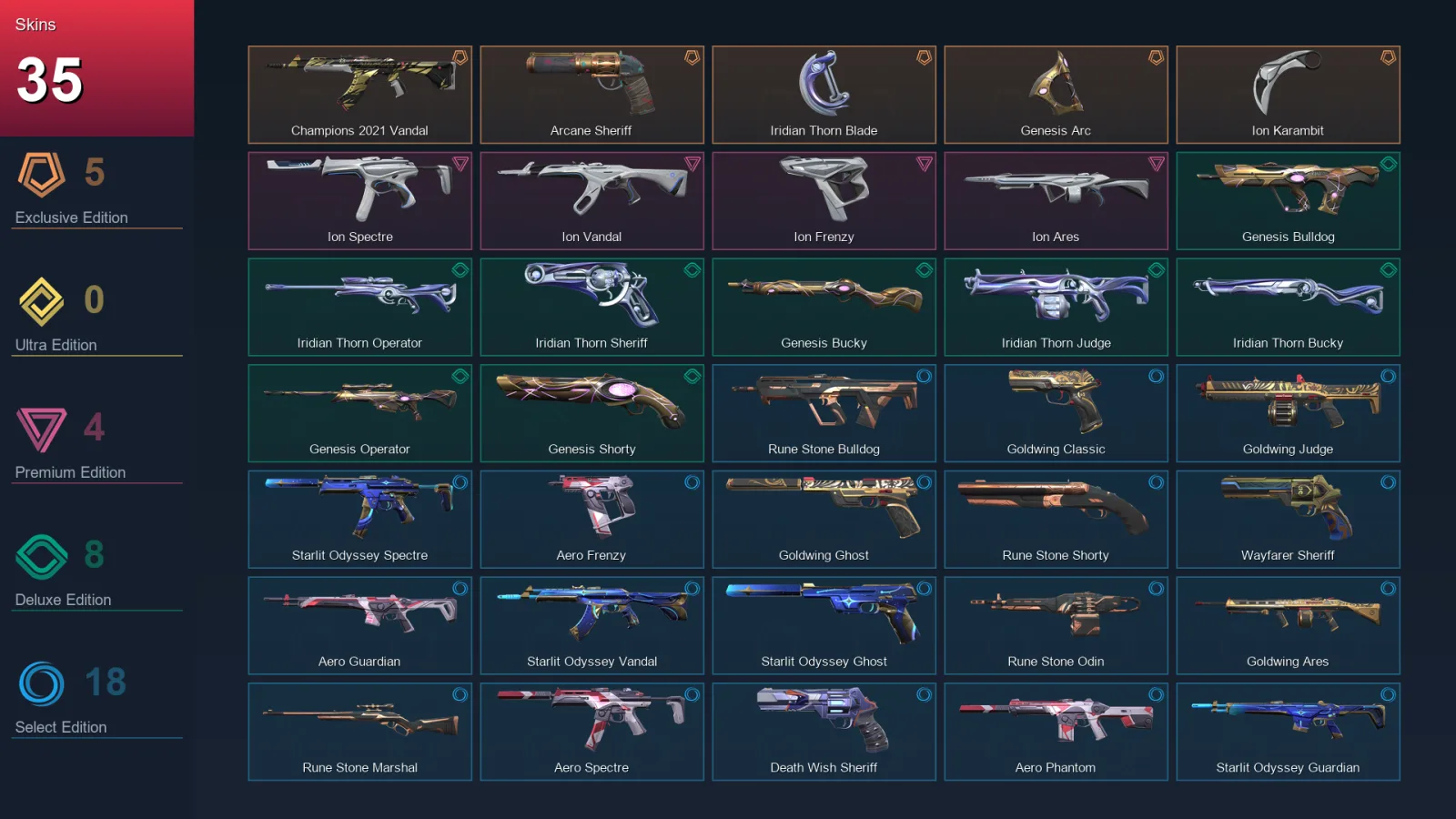 EU | Lv123 | Unranked | 35 Skin | 28 Agent | 84 Buddy — Valorant account