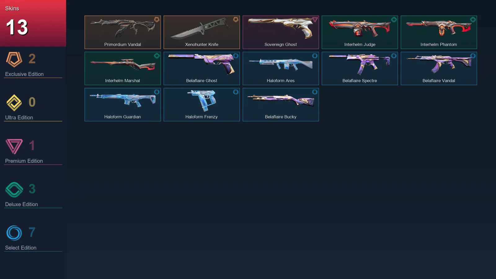 EU | Lv37 | Unranked | 13 Skin | 14 Agent | 16 Buddy
