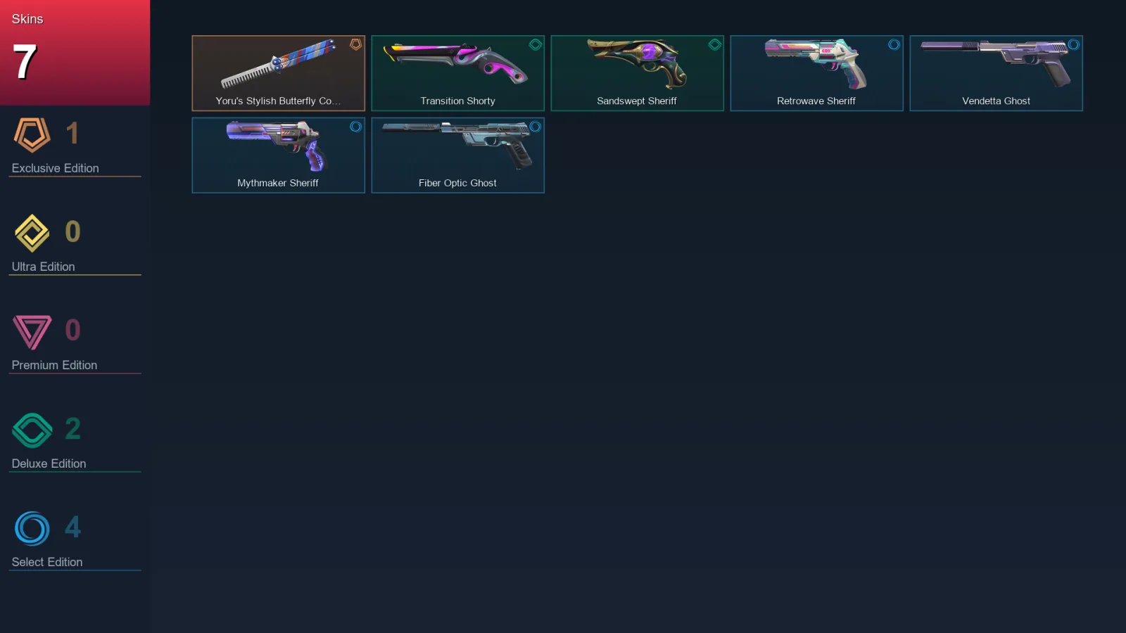 EU | Lv119 | Unranked | 7 Skin | 23 Agent | 38 Buddy
