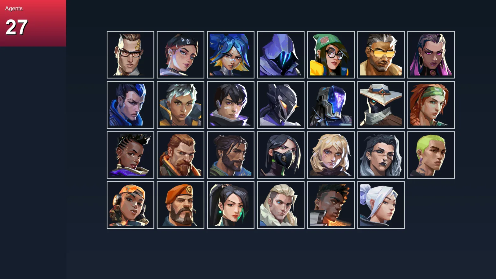 AP | Lv232 | Unranked | 46 Skin | 27 Agent | 94 Buddy