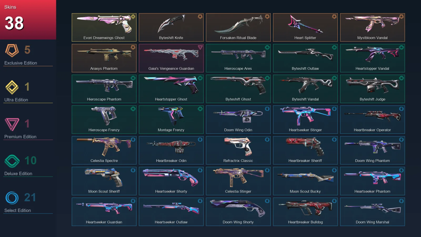 EU | Lv90 | Unranked | 38 Skin | 24 Agent | 49 Buddy — Valorant account