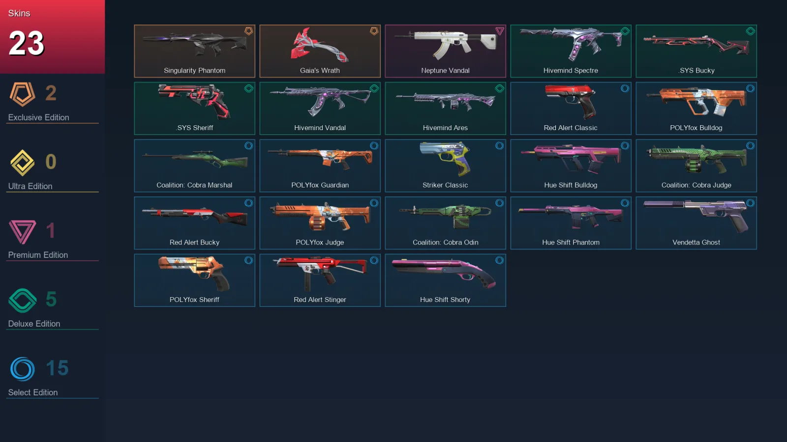 EU | Lv53 | Unranked | 23 Skin | 20 Agent | 39 Buddy — Valorant account