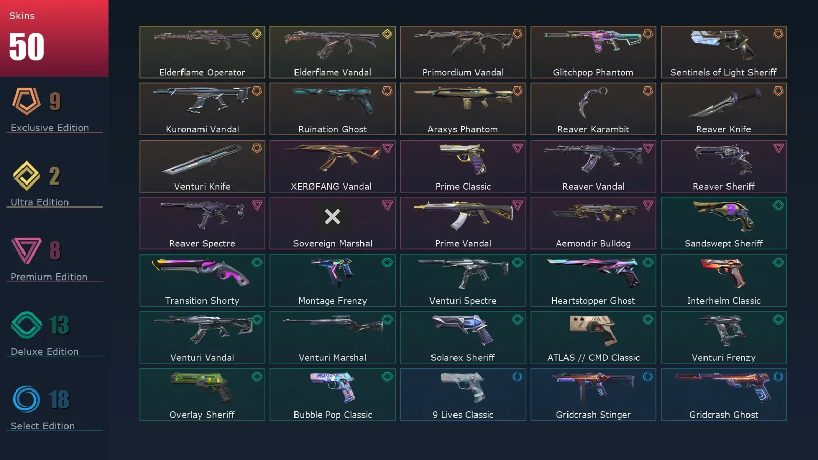 [Valorant] | EU | Level 393 | 29 Agents | 50 Skins — Valorant account