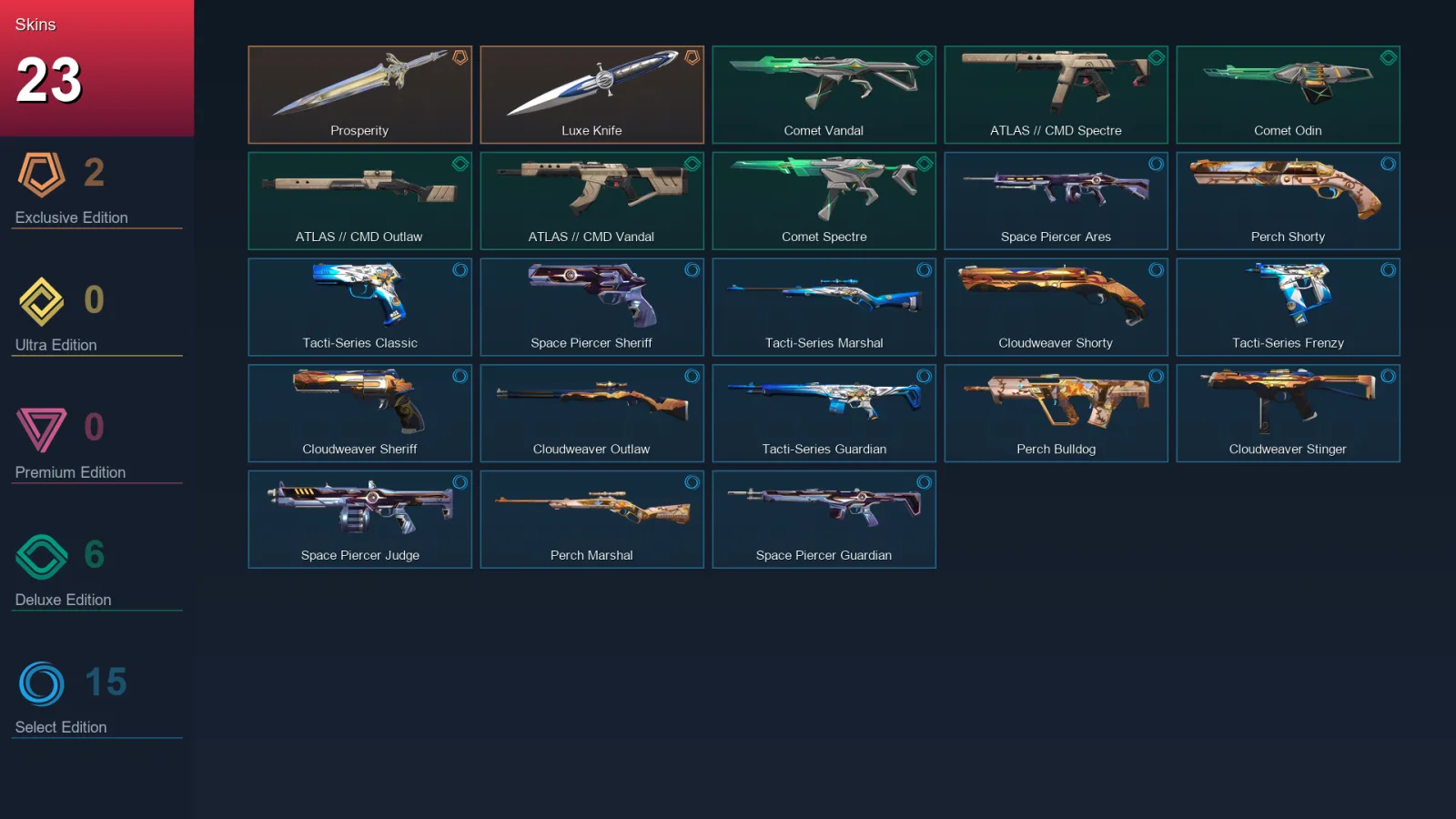 LA | Lv95 | Unranked | 23 Skin | 27 Agent | 46 Buddy — Valorant account