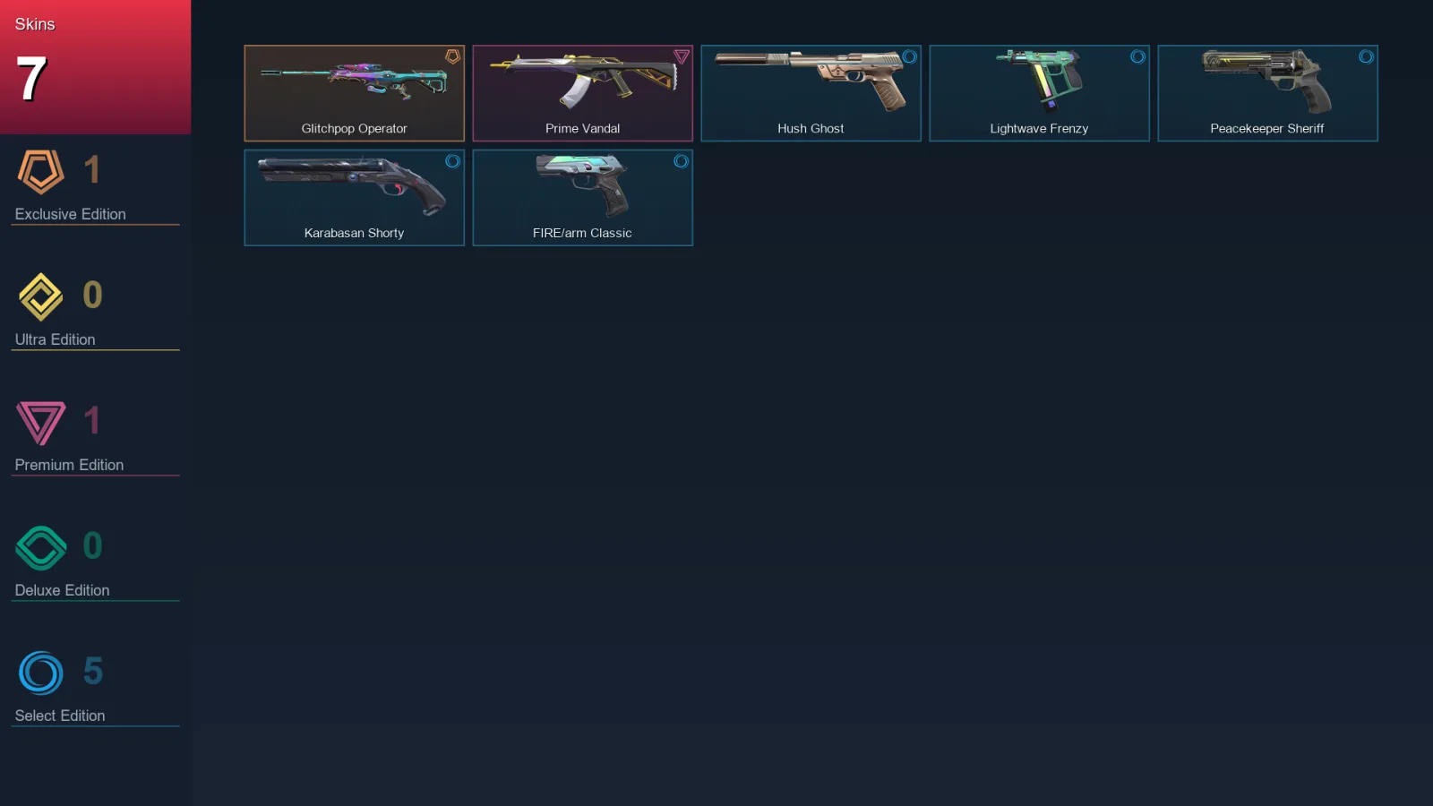 AP | Lv129 | Unranked | 7 Skin | 27 Agent | 67 Buddy