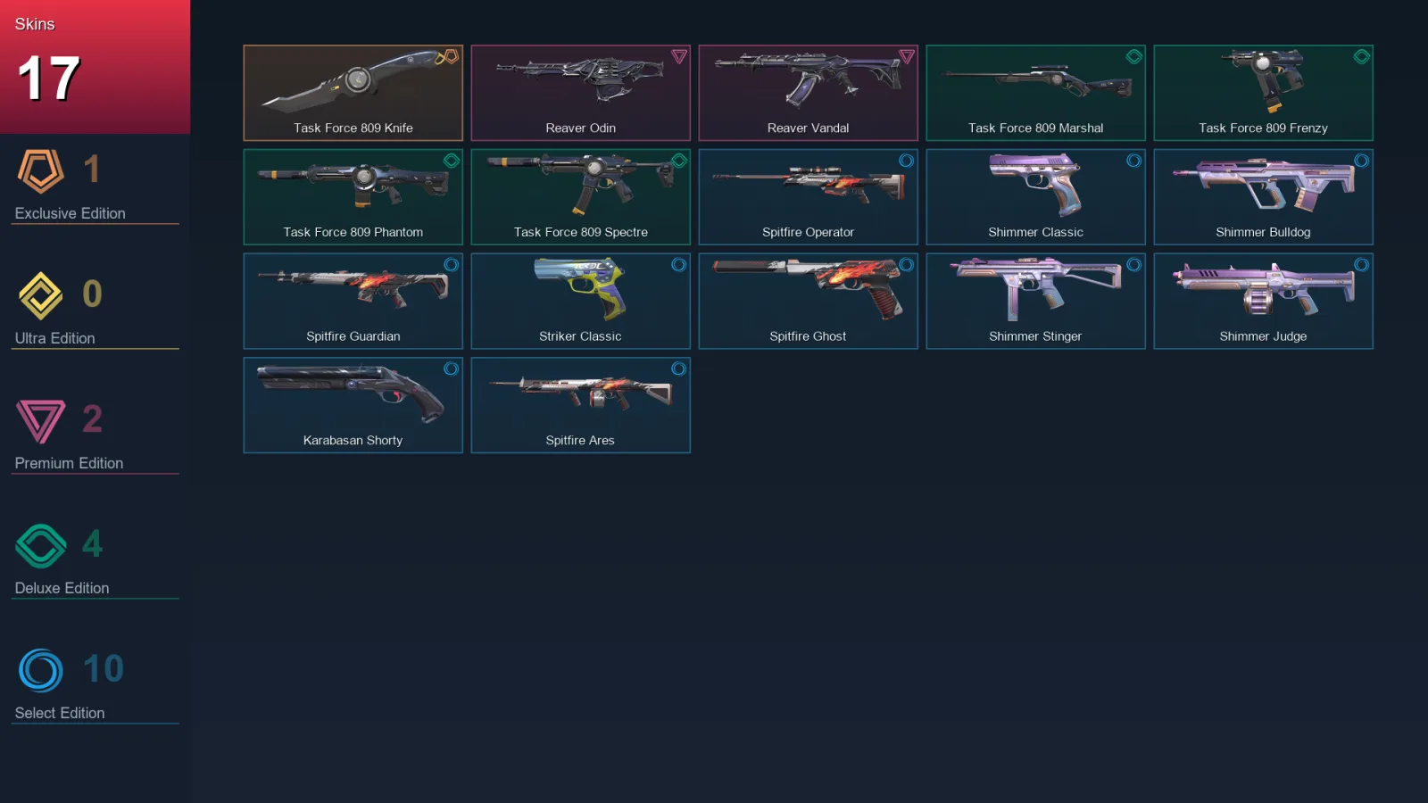EU | Lv116 | Unranked | 17 Skin | 26 Agent | 50 Buddy