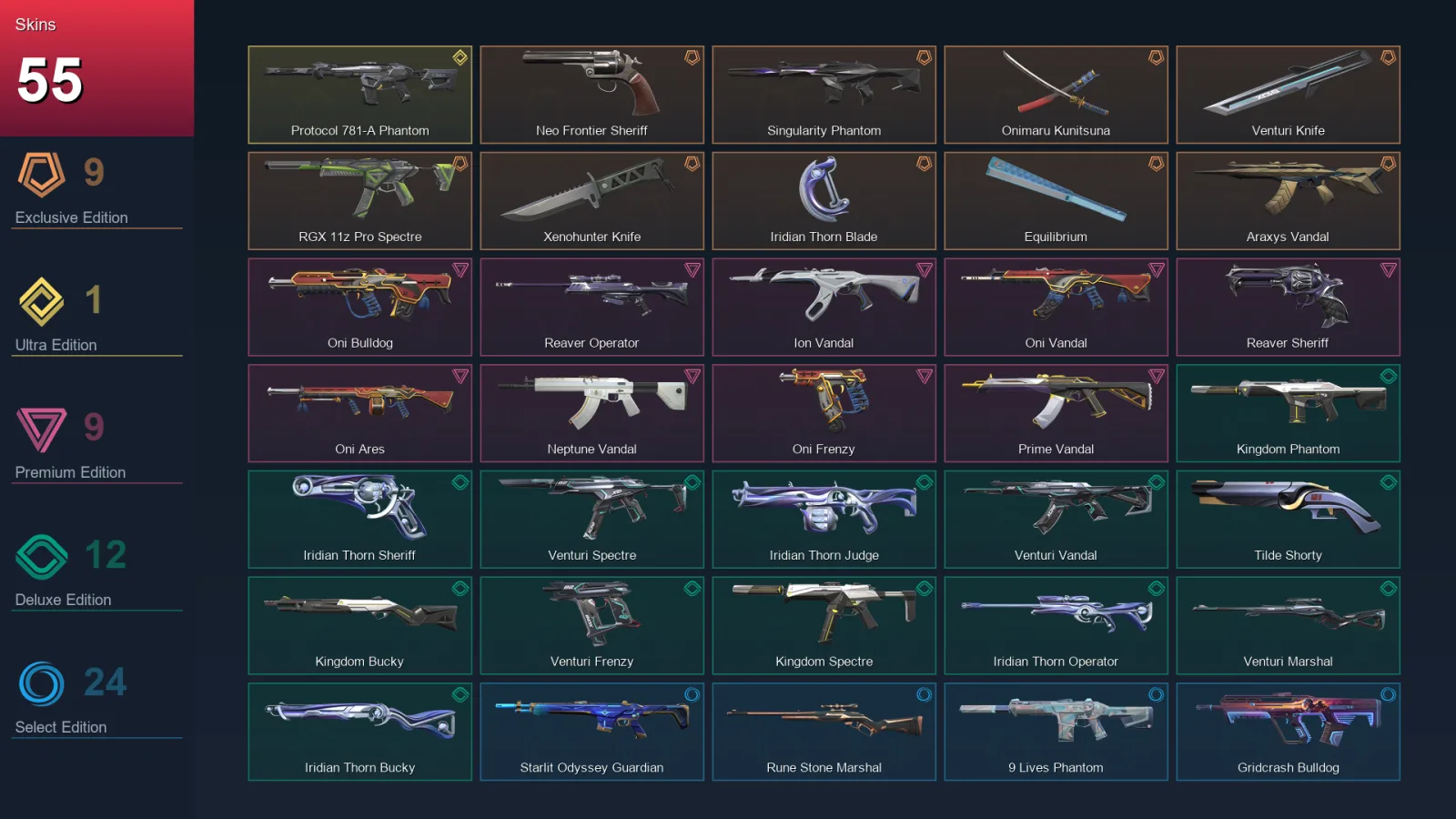 BR | Lv146 | Unranked | 55 Skin | 27 Agent | 70 Buddy — Valorant account