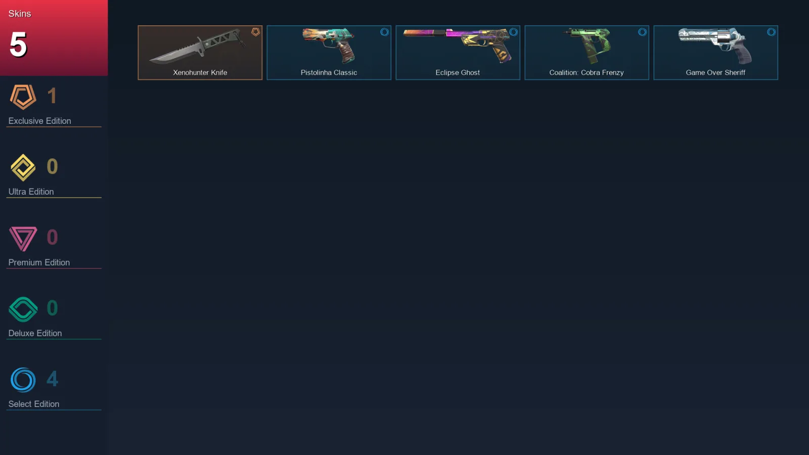 EU | Lv122 | Unranked | 5 Skin | 18 Agent | 41 Buddy