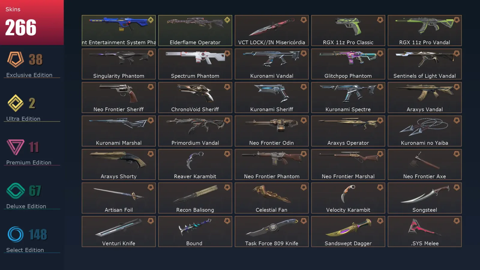 [Valorant] | EU | Level 382 | 28 Agents | 266 Skins — Valorant account