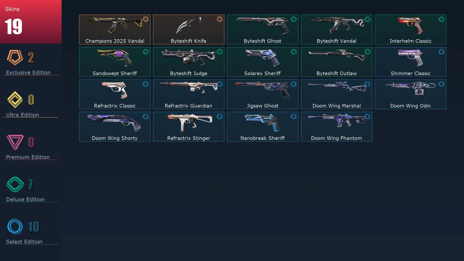 [Valorant] | EU | Level 176 | 27 Agents | 19 Skins — Valorant account