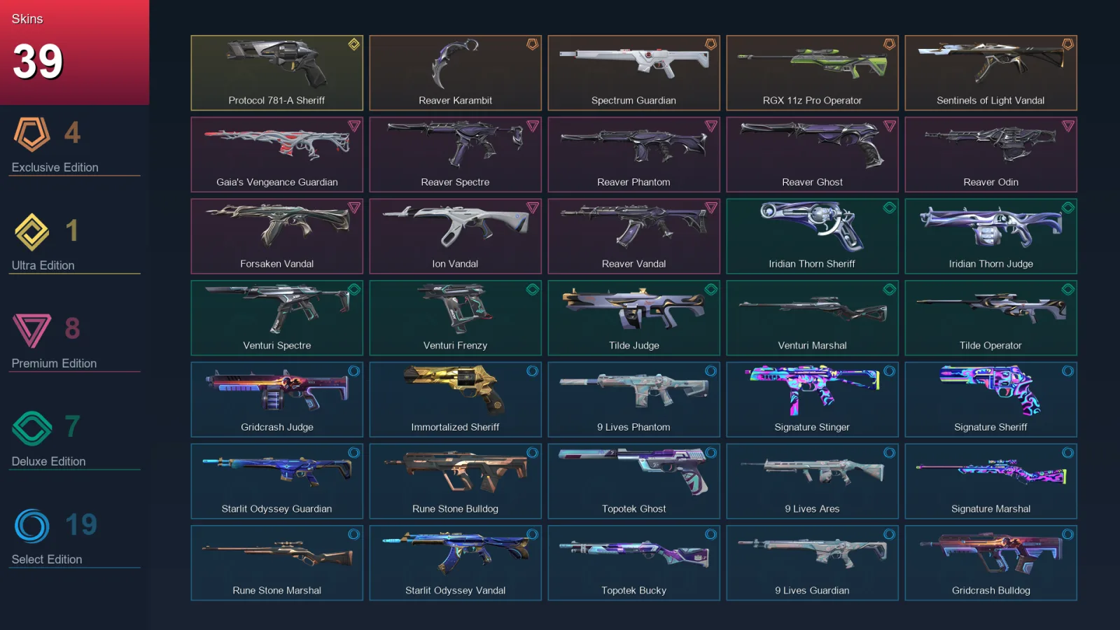 EU | Lv53 | Unranked | 39 Skin | 20 Agent | 31 Buddy — Valorant account