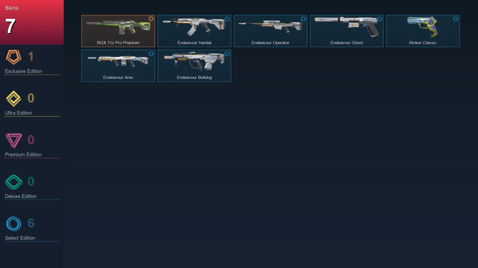AP | Lv49 | Unranked | 7 Skin | 19 Agent | 24 Buddy