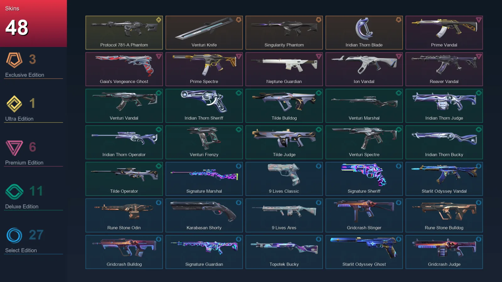 LA | Lv157 | Unranked | 48 Skin | 26 Agent | 66 Buddy — Valorant account