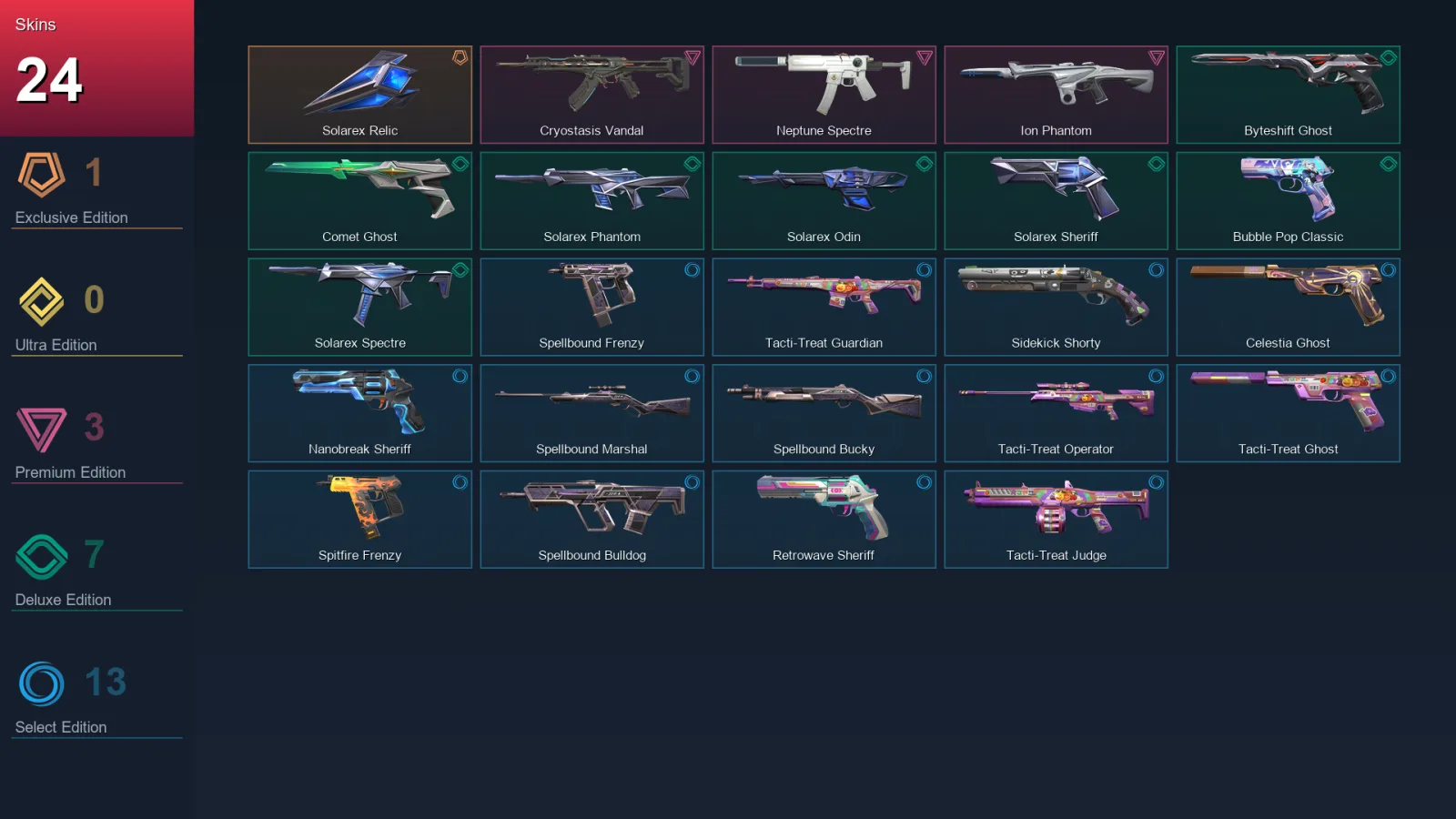 EU | Lv221 | Unranked | 24 Skin | 28 Agent | 60 Buddy