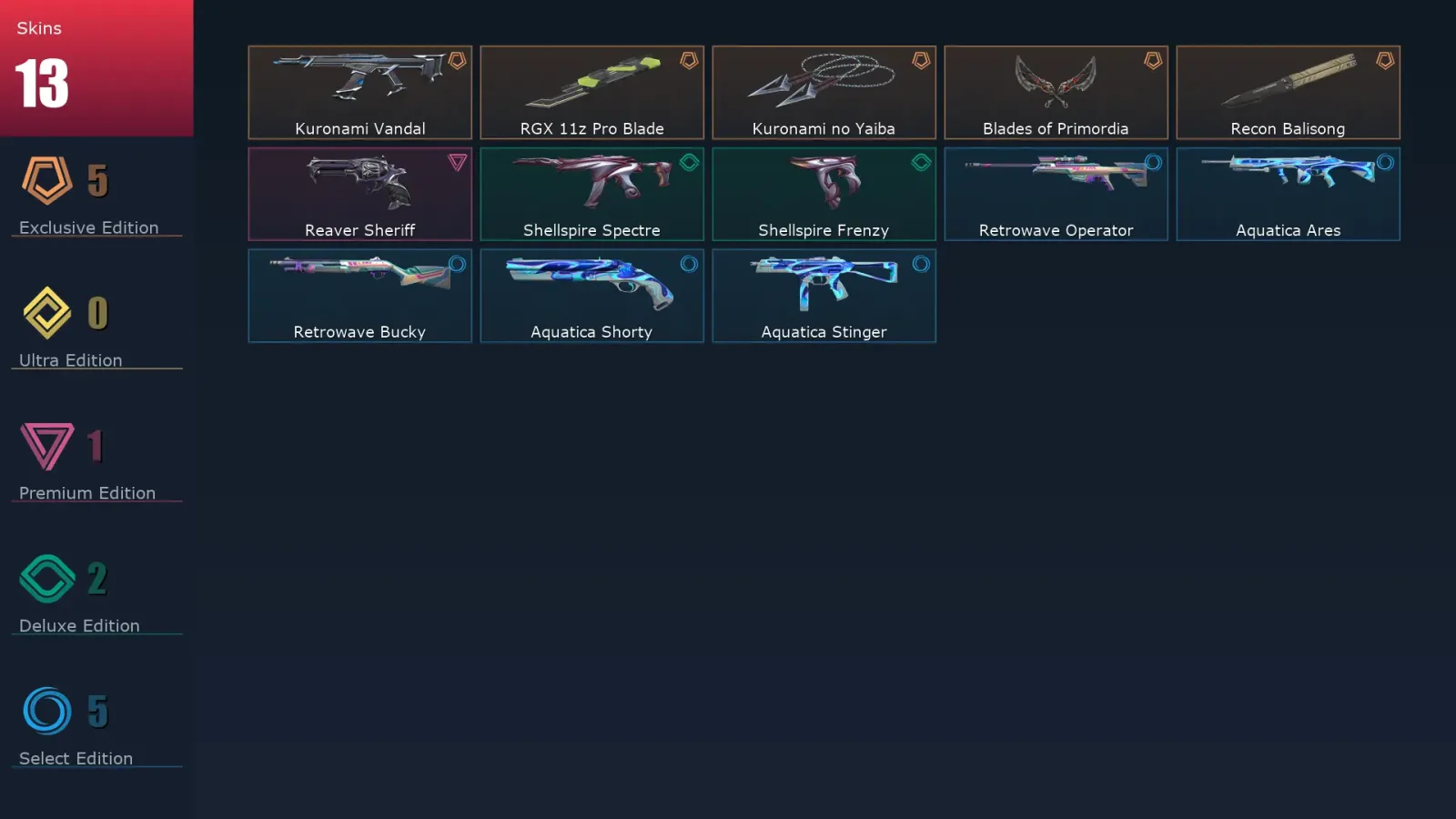 [Valorant] | EU | Level 34 | 16 Agents | 13 Skins — Valorant account