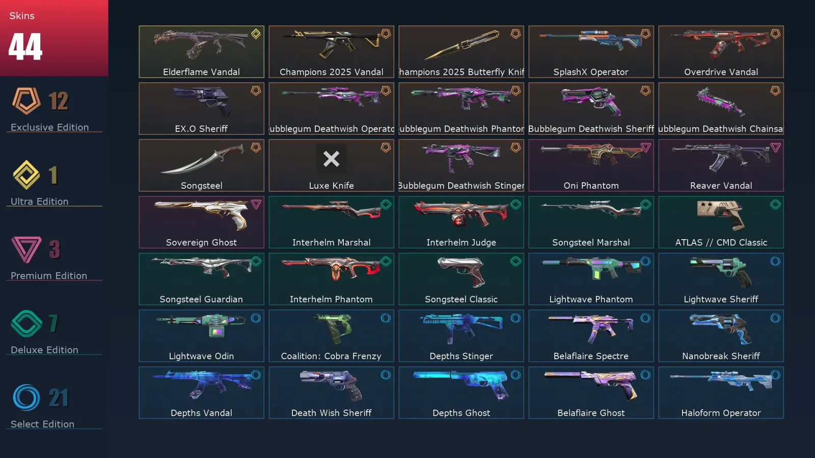 [Valorant] | EU | Level 134 | 28 Agents | 44 Skins — Valorant account