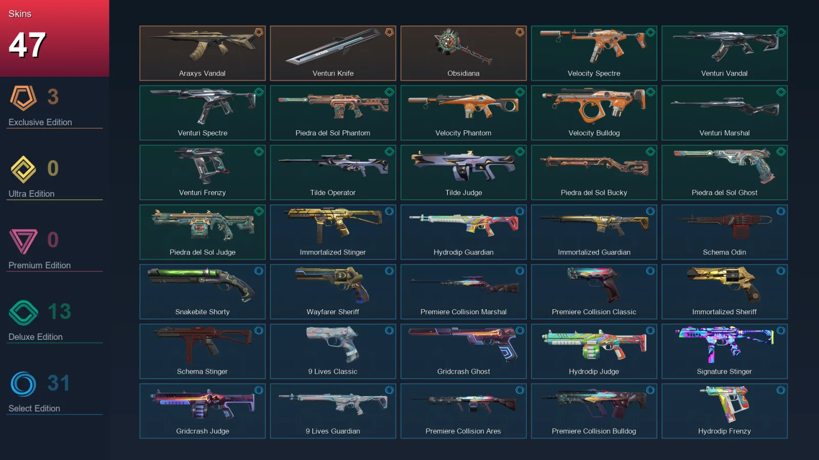 LA | Lv143 | Unranked | 47 Skin | 27 Agent | 73 Buddy