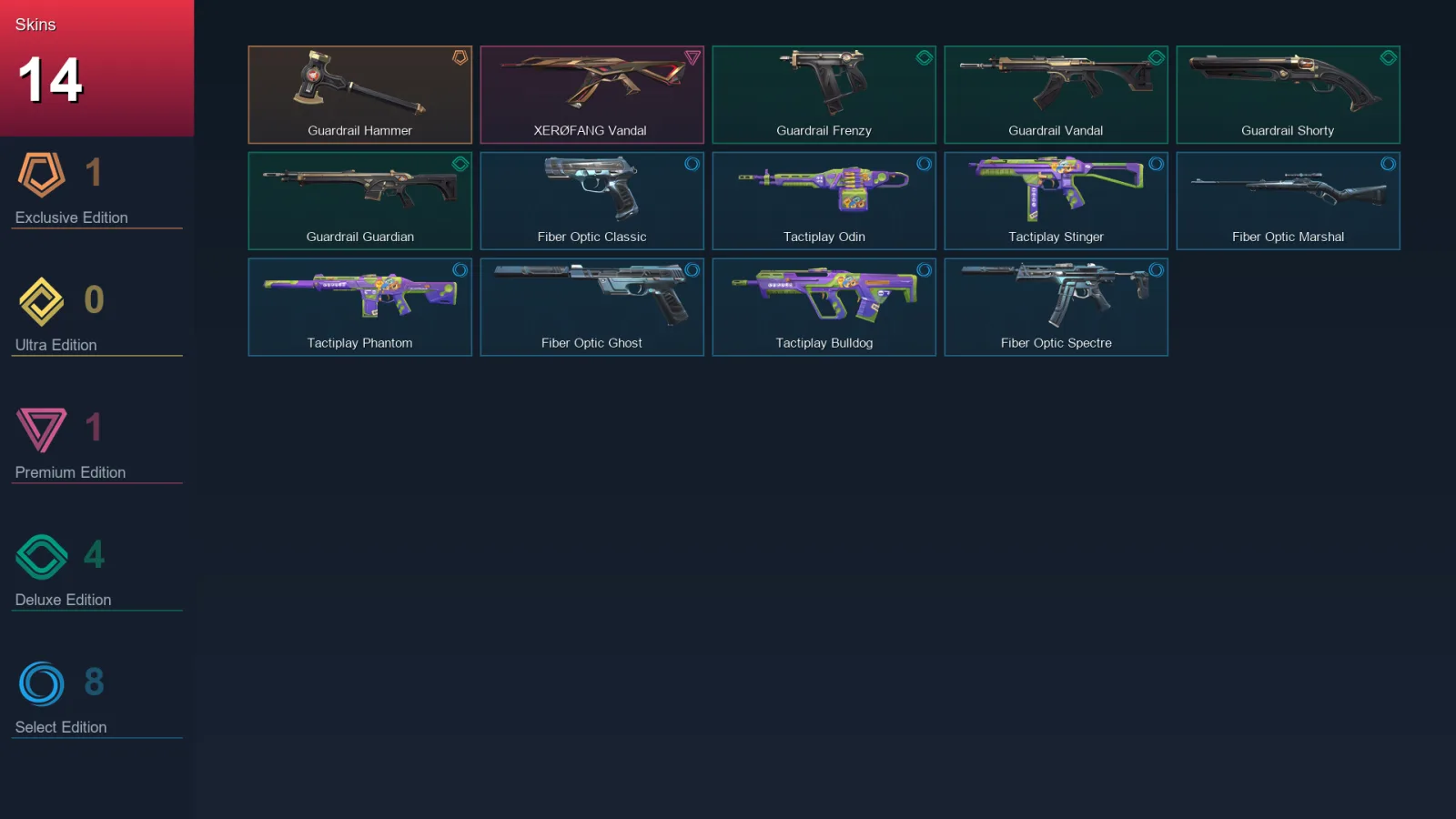 EU | Lv30 | Unranked | 14 Skin | 9 Agent | 23 Buddy