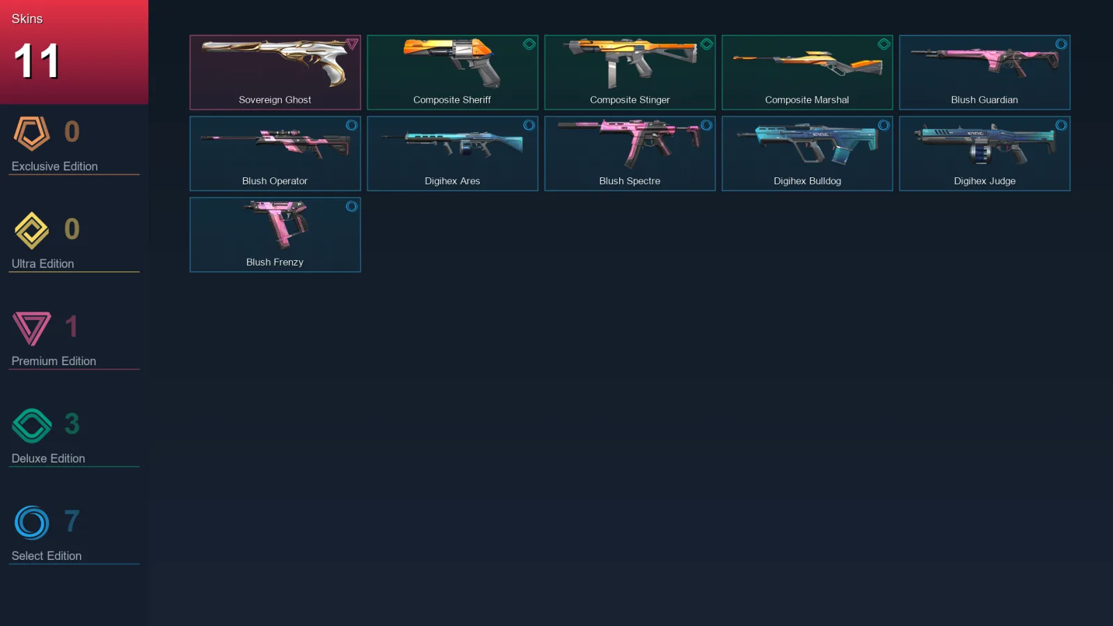 EU | Lv31 | Unranked | 11 Skin | 11 Agent | 13 Buddy