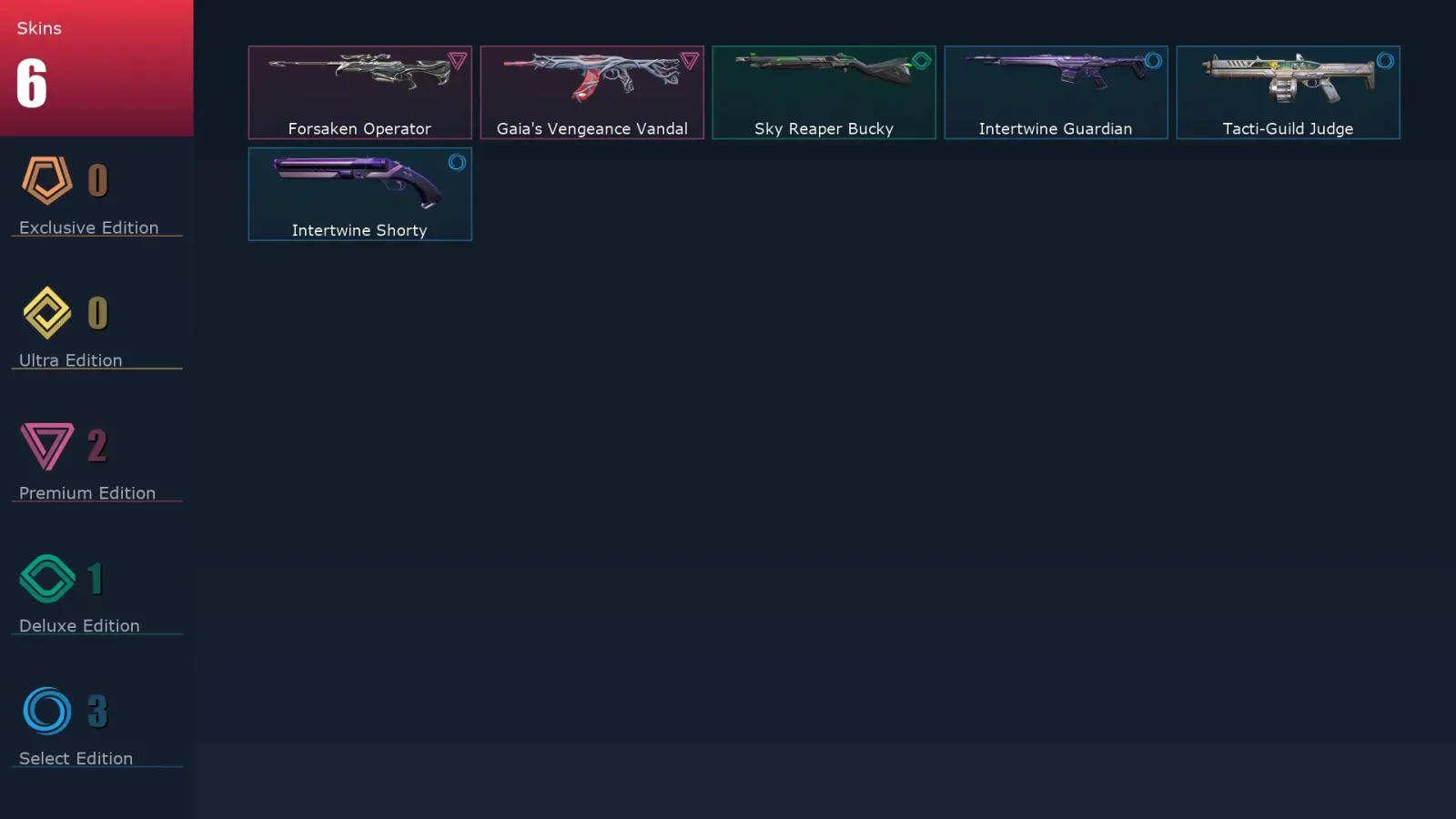 [Valorant] | EU | Level 5 | 7 Agents | 6 Skins