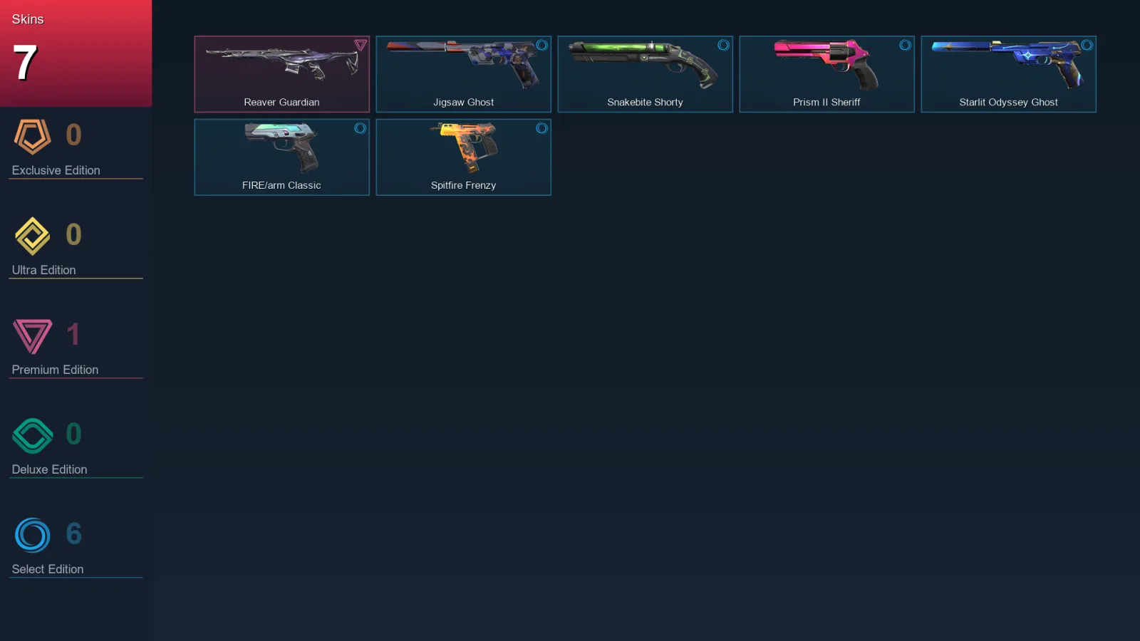 EU | Lv123 | Unranked | 7 Skin | 18 Agent | 41 Buddy