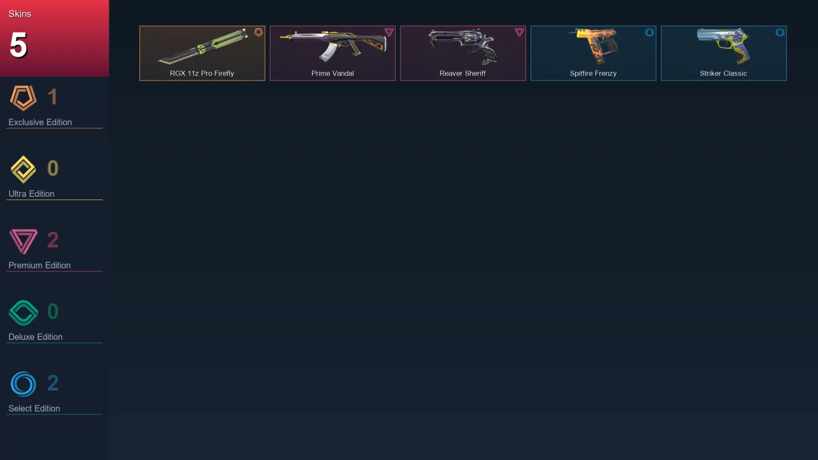 AP | Lv64 | Unranked | 5 Skin | 20 Agent | 23 Buddy