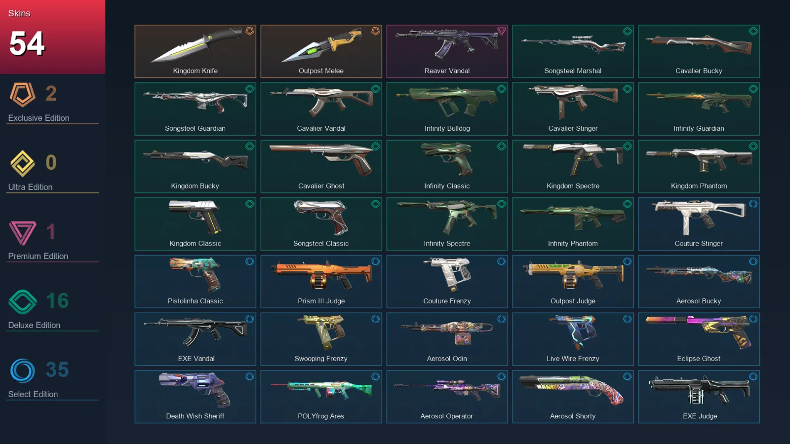 NA | Lv116 | Unranked | 54 Skin | 24 Agent | 88 Buddy — Valorant account