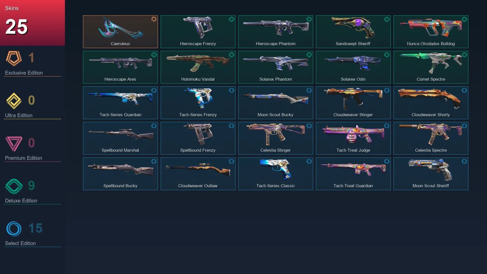 EU | Lv101 | Unranked | 25 Skin | 27 Agent | 46 Buddy