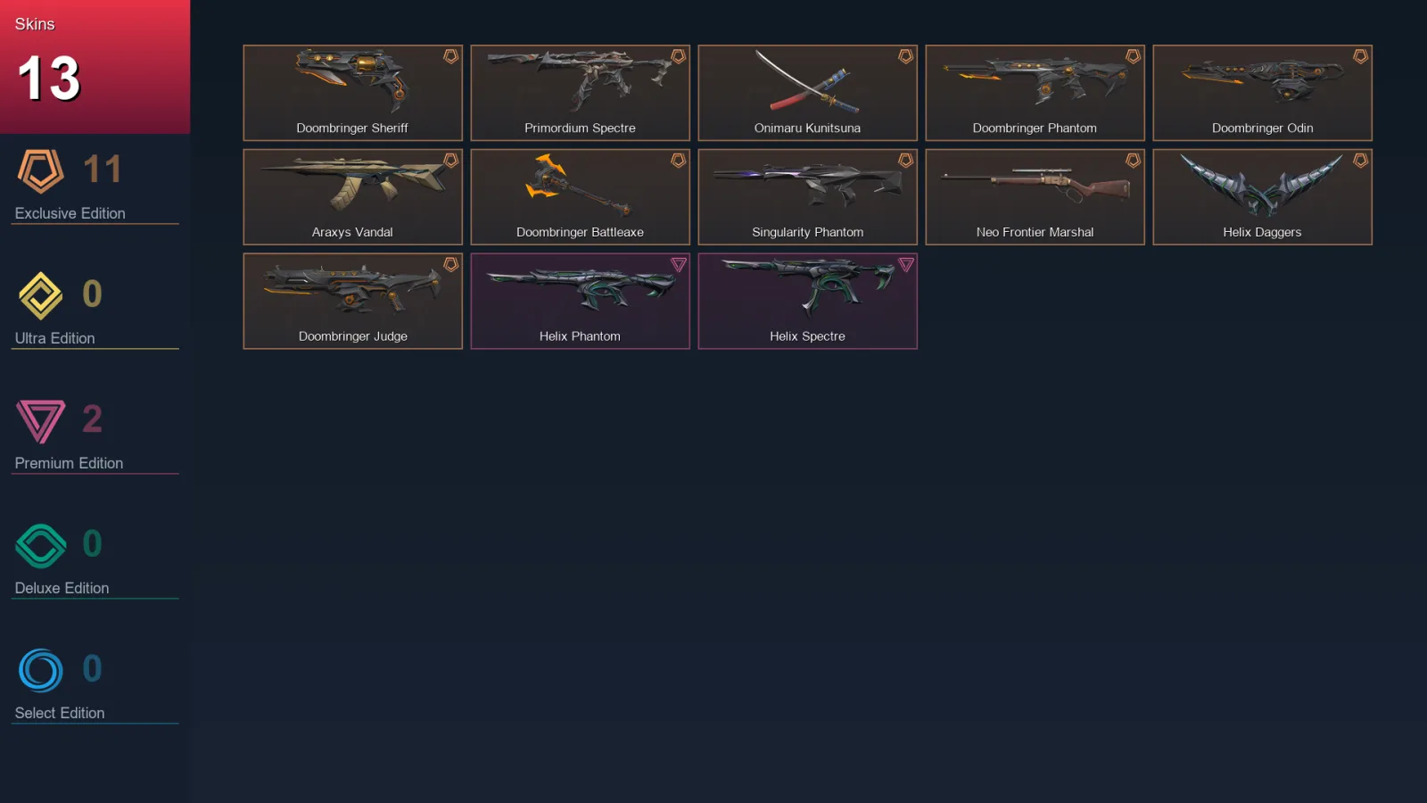 EU | Lv35 | Unranked | 13 Skin | 14 Agent | 18 Buddy