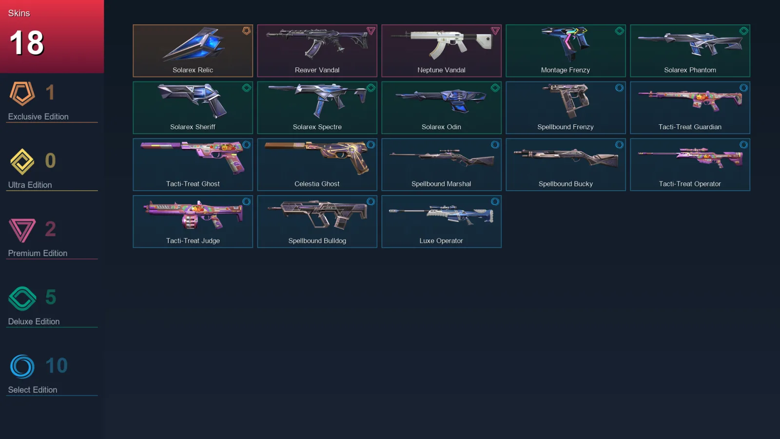 EU | Lv82 | Unranked | 18 Skin | 27 Agent | 41 Buddy
