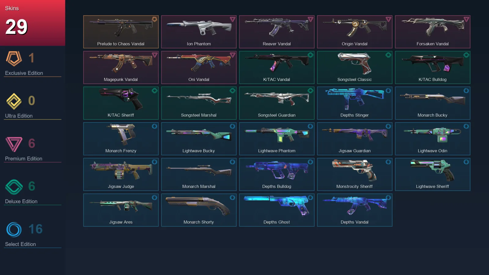 BR | Lv116 | Unranked | 29 Skin | 26 Agent | 65 Buddy
