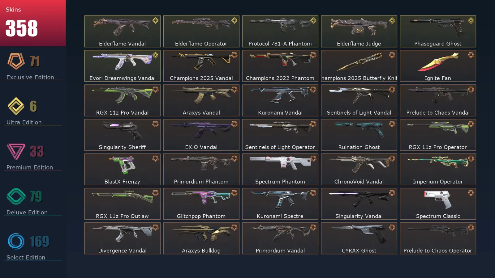 [Valorant] | EU | Level 433 | 29 Agents | 358 Skins — Valorant account